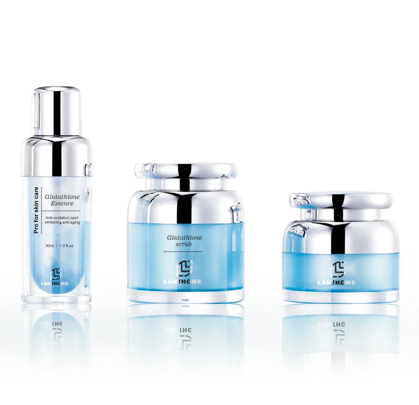 private label organic 100% pure hyaluronic acid and vitamin c skin facial whitening comprime glutathione serum set