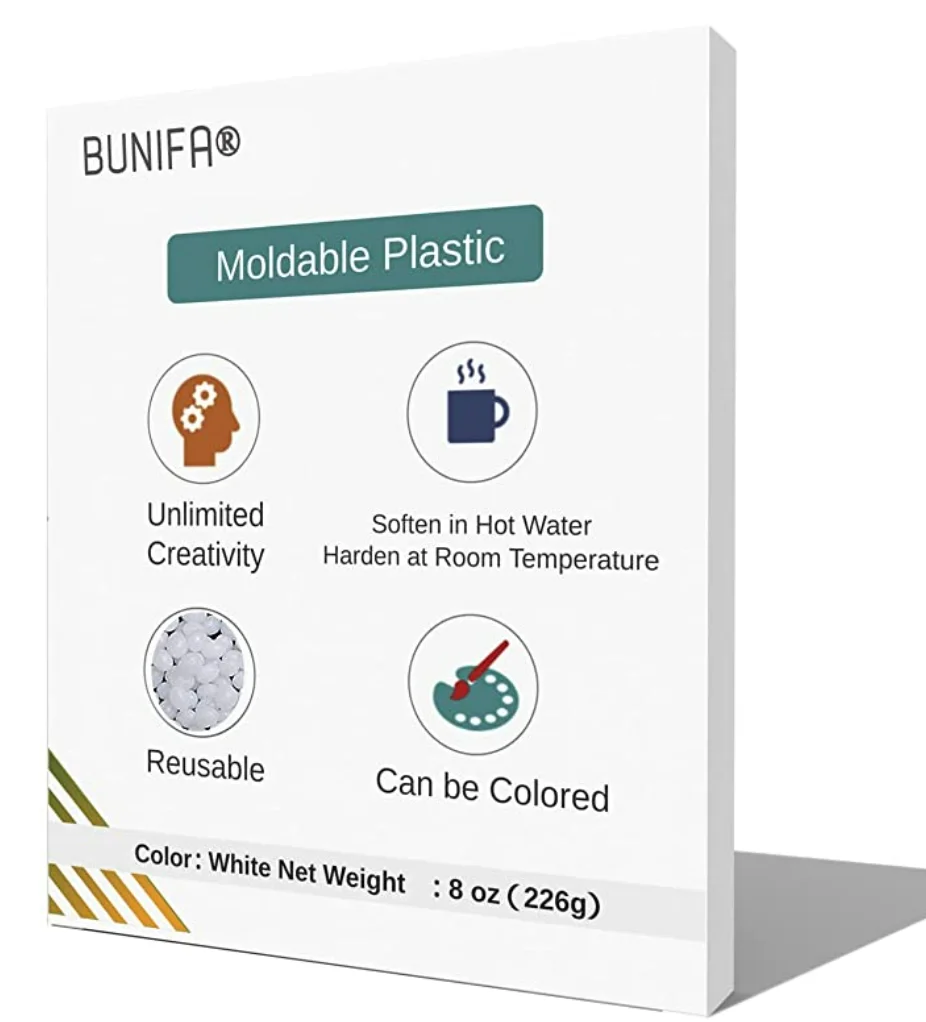 Moldable Plastic, Thermoplastic Beads 8OZ Polymorph Plastic for DIY, Repair, Cosplay