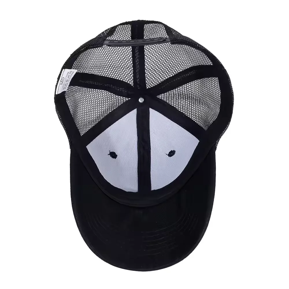Wholesale Plain 6 Panel Trucker Cap Embroidery Snapback Mesh Sports Baseball Cap  Hat Blank Trucker Hats For Man
