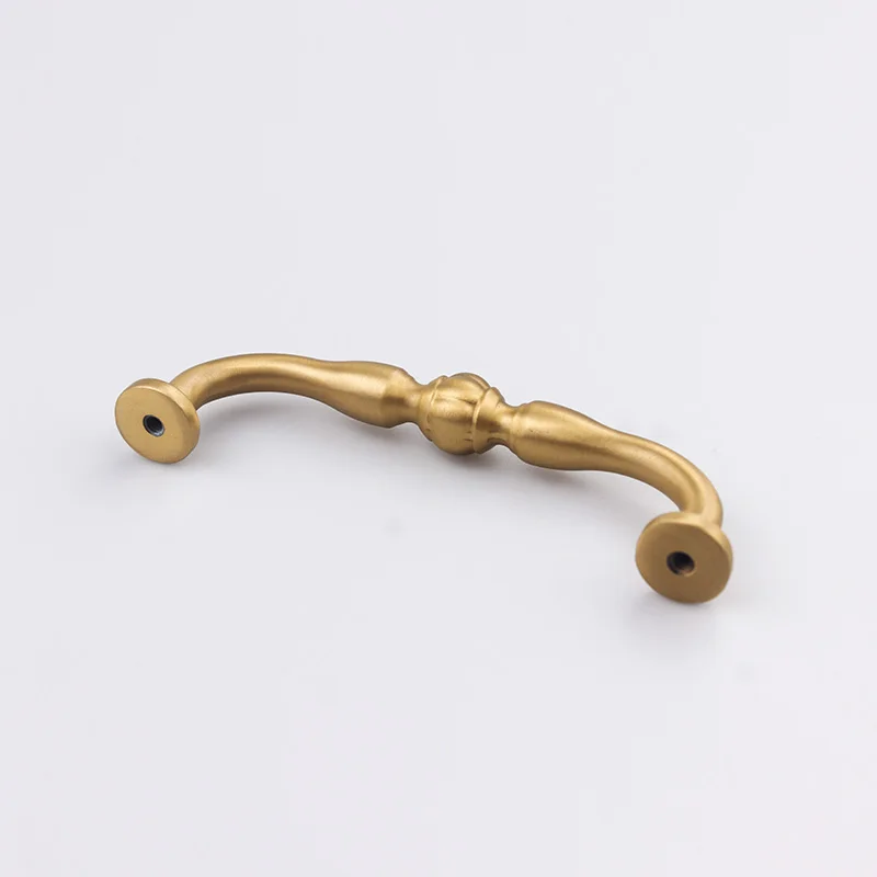 Home kitchen cabinets dresser wardrobe cupboard drawer door gold China luxury solid brass pulls handles knobs