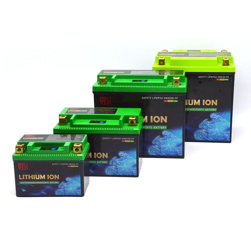 Ecodi 12v 1.6ah 2ah 2.5ah 3ah 3.5ah 4ah 5ah 6ah 7ah 8ah 9ah 10ah Motorcycle Motorbike Starting Lifepo4 Lithium Battery With Bms