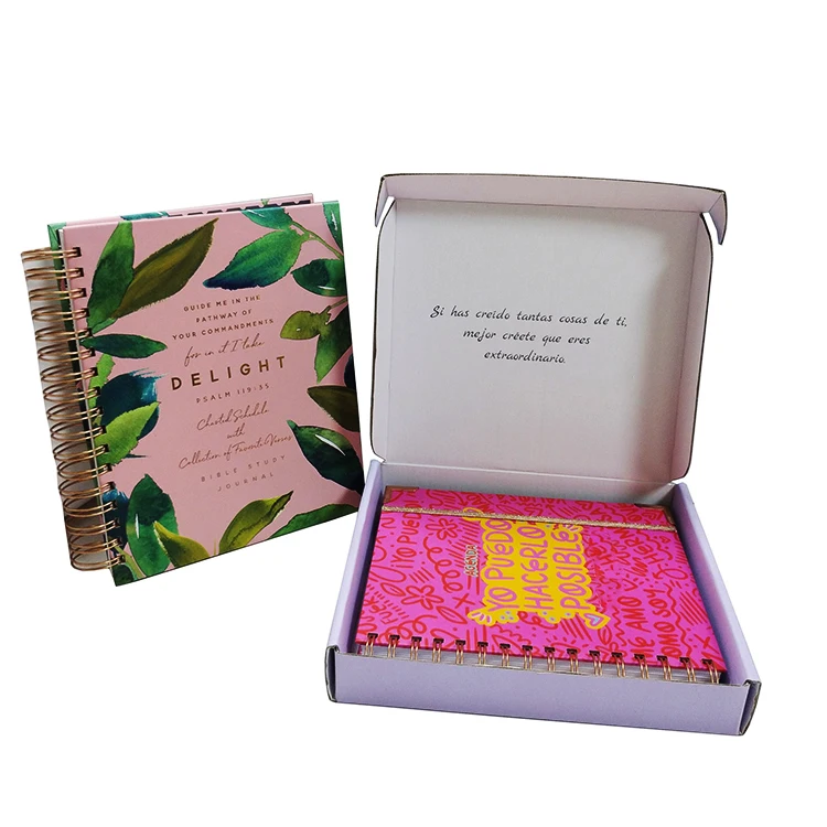 Custom Floral Cover 2023 Diary Planner Law Of Atrraction Planner Double Coiled Binding 7*8.75 Inch