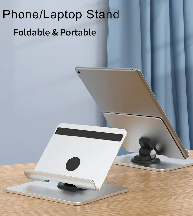 High Quality Adjustable Tablet PC Stands Holder Desktop Aluminum Tablet Dock Cradle Compatible with iPad.jpg