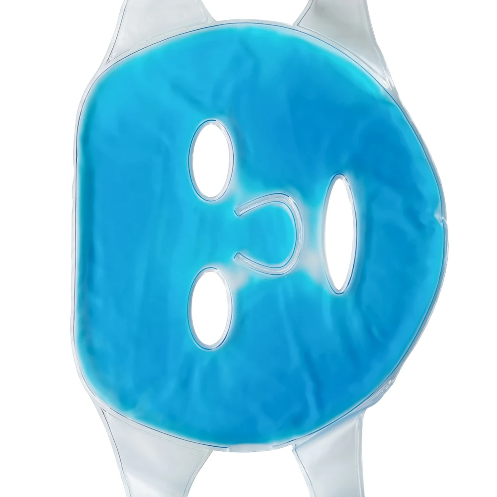 Cold Face Eye Mask Ice Pack Reduce Face Puff Dark Circles Gel Beads for Woman Sleeping Pressure Headaches