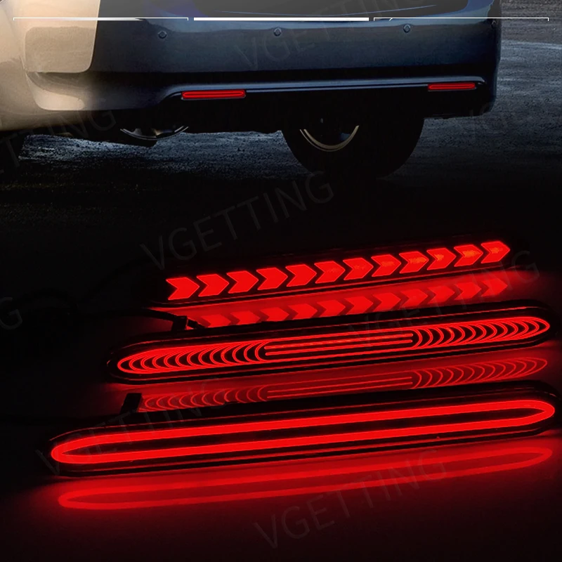 LED Rear Bumper Reflector For Honda Accord Odyssey CR-V Acura TSX Element Turn Signal Warning Lights Car Parts Fog Brake Lamp