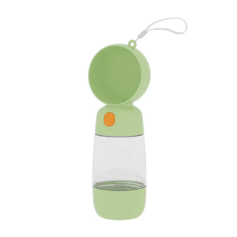 Hot Selling Outdoor Food Grade PP Leak-proof Dog Grain Dispenser Pet Travel Water Bottle 3 in 1 and