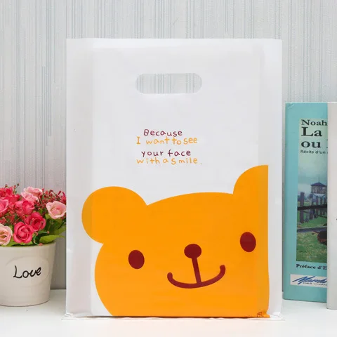 Factory wholesale in stock thickened plastic shopping bags packaging bags