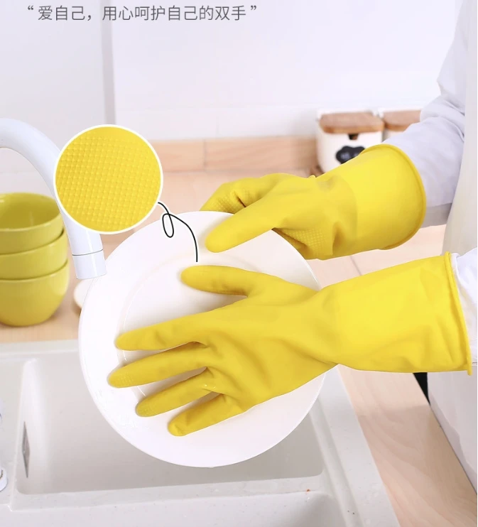 Chlorinated Nitrile Glove  women work glove diamond style chlorinated nitrile glove
