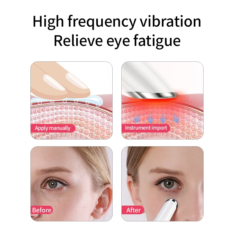 Beauty Facial Eye Massage Magic Wand Electric Under Eye Bag Treatment Device Home Use Beauty Equipment