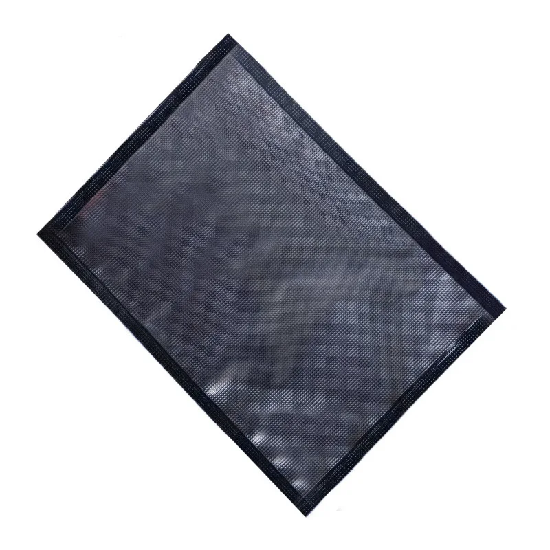 Good Quality Customizable Clear Front Black Back Vacuum Three Side Seal bags Food Barrier Packaging