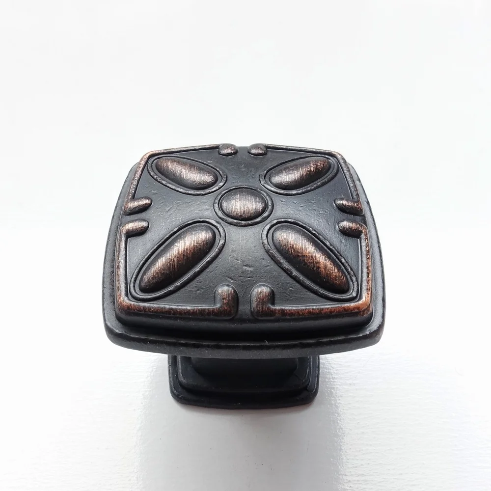 Vintage Bronze Cabinet Knob Cupboard Drawer Wardrobe Door Antique Pull Handles Knob Furniture Kitchen Hardware Knob Zinc Alloy