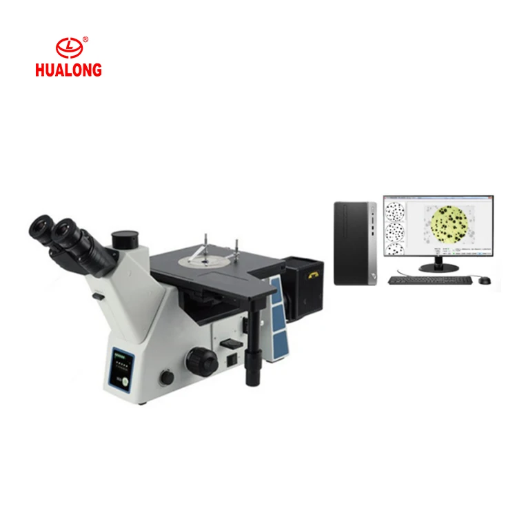 HL201-BW 1000x Trinocular Inverted Phase Contrast Microscope