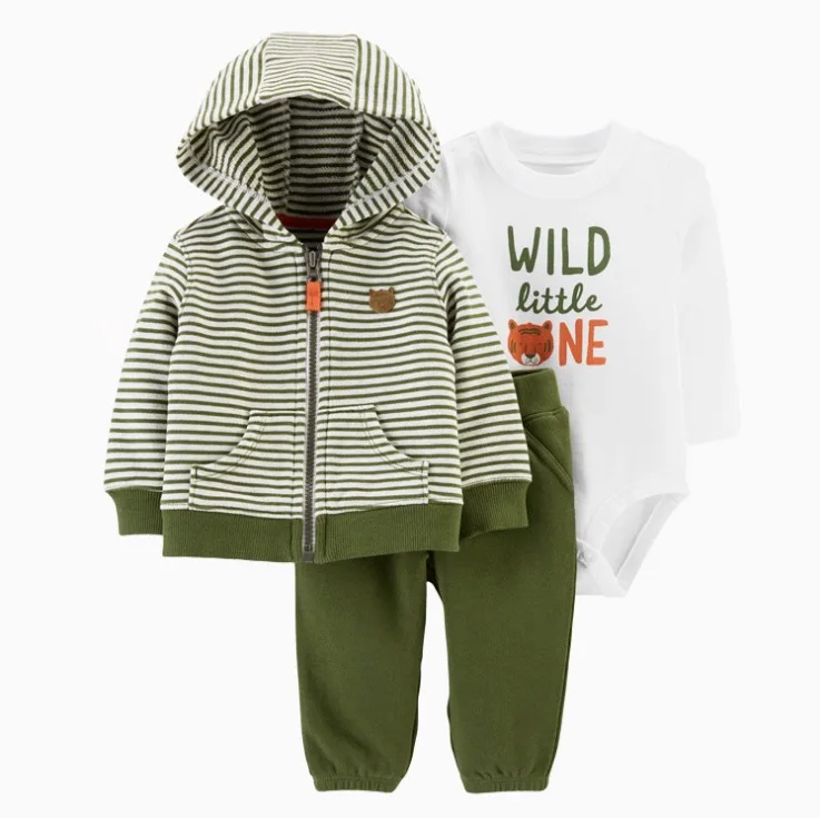 Комплект детской одежды Little me из 3 предметов зимняя одежда для мальчиков 1 год