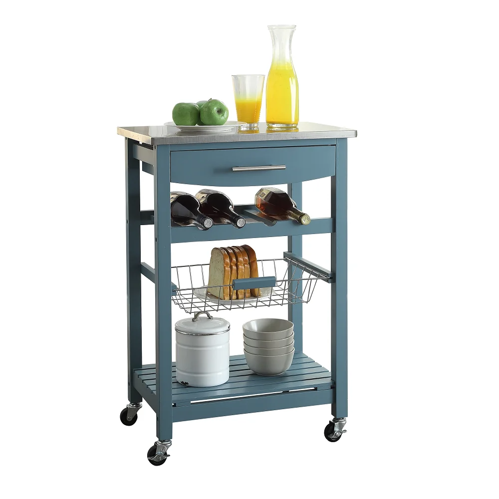 Hot Selling Kitchen Cart with Stainless Steel Top