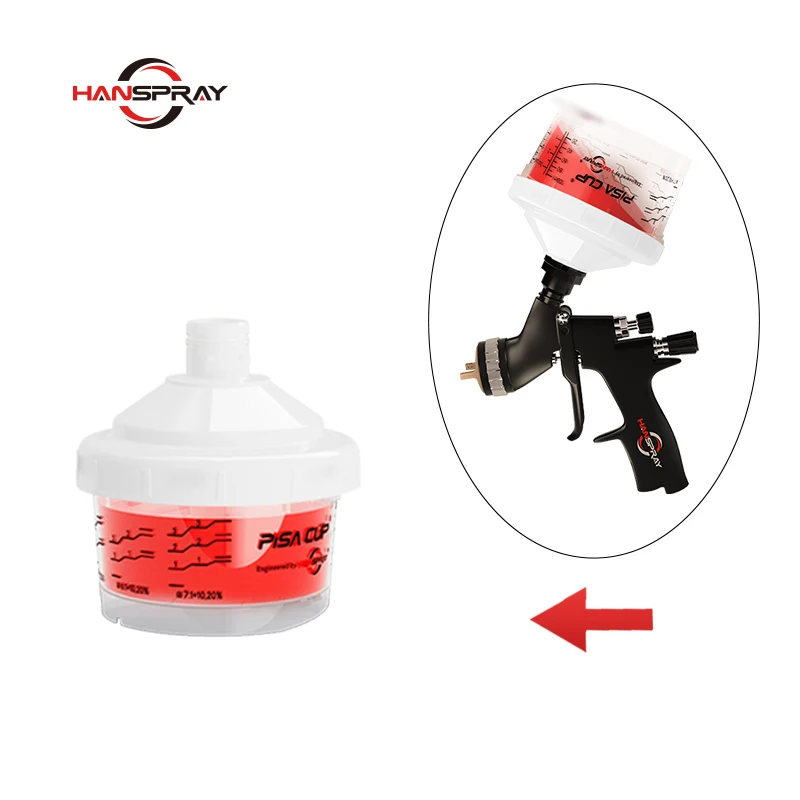 New Desgin Spray Paint System 600Ml Widely Used Pp Paint Gun Cup With Lids