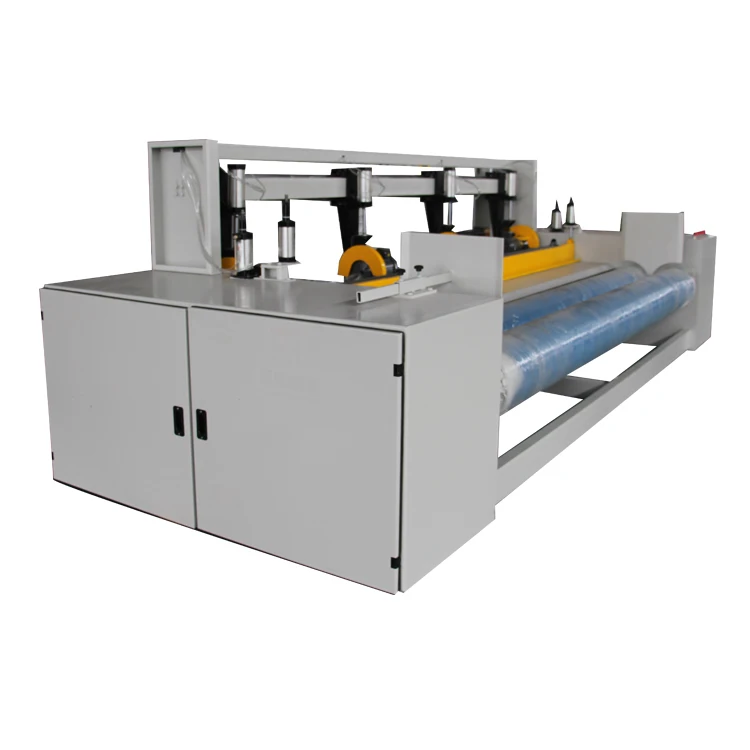 nonwoven geotextile fabric slitting winding rolling cutting machine