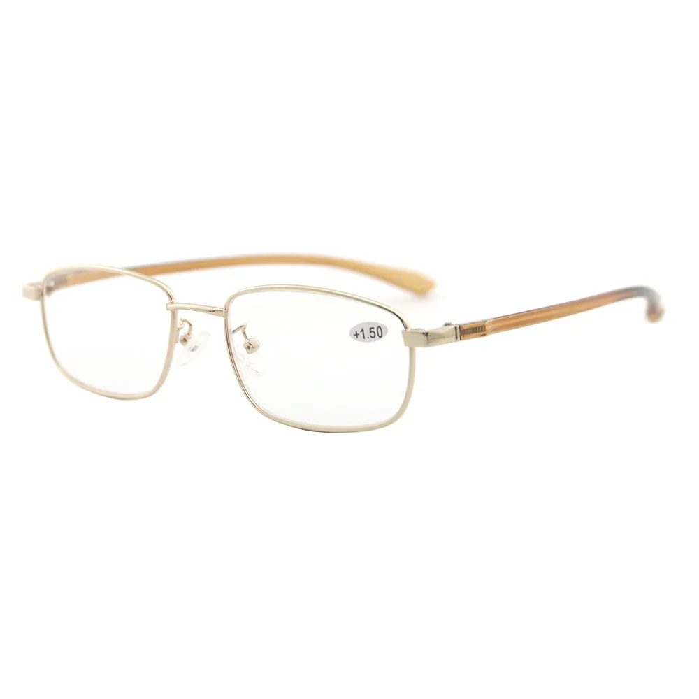 Cheap Men Reading Glasses Women Presbyopic Glasses Elderly Metal Frame Hyperopia Diopter  Prescription Eyeglasses