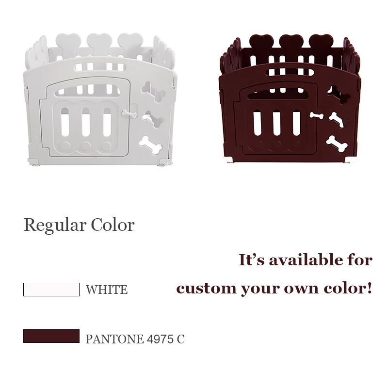 Distribution 2022 cheap fashion washable folding portable plastic pet crate fence puppy gate dog playpen for medium dogs