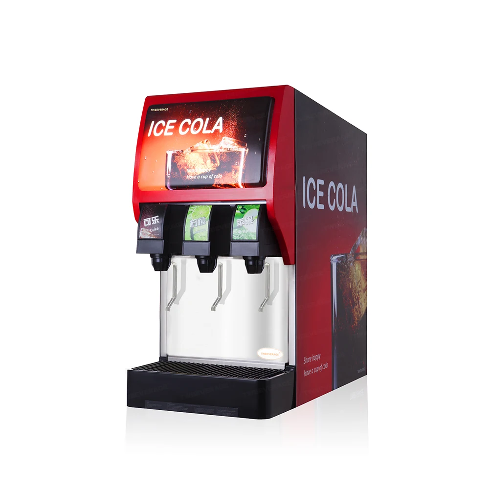 Fast Restaurant Commercial 3 Valve Soft Drink Cola Beverage Post Mix Dispenser Vending Machine