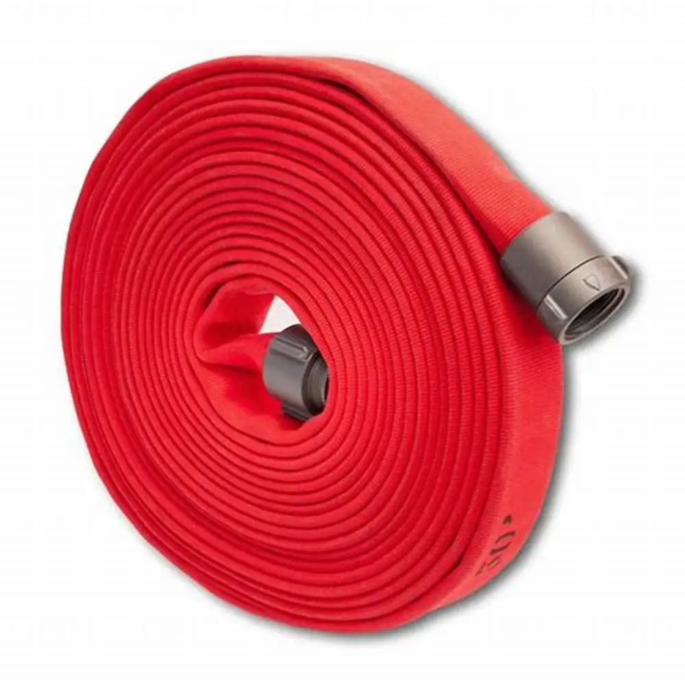 single jacket manufacturer roll 40 50 65 77 80 100mm 2 2.5 3 4 5inch pvc rubber pu canvas used fire fighting hose with coupling