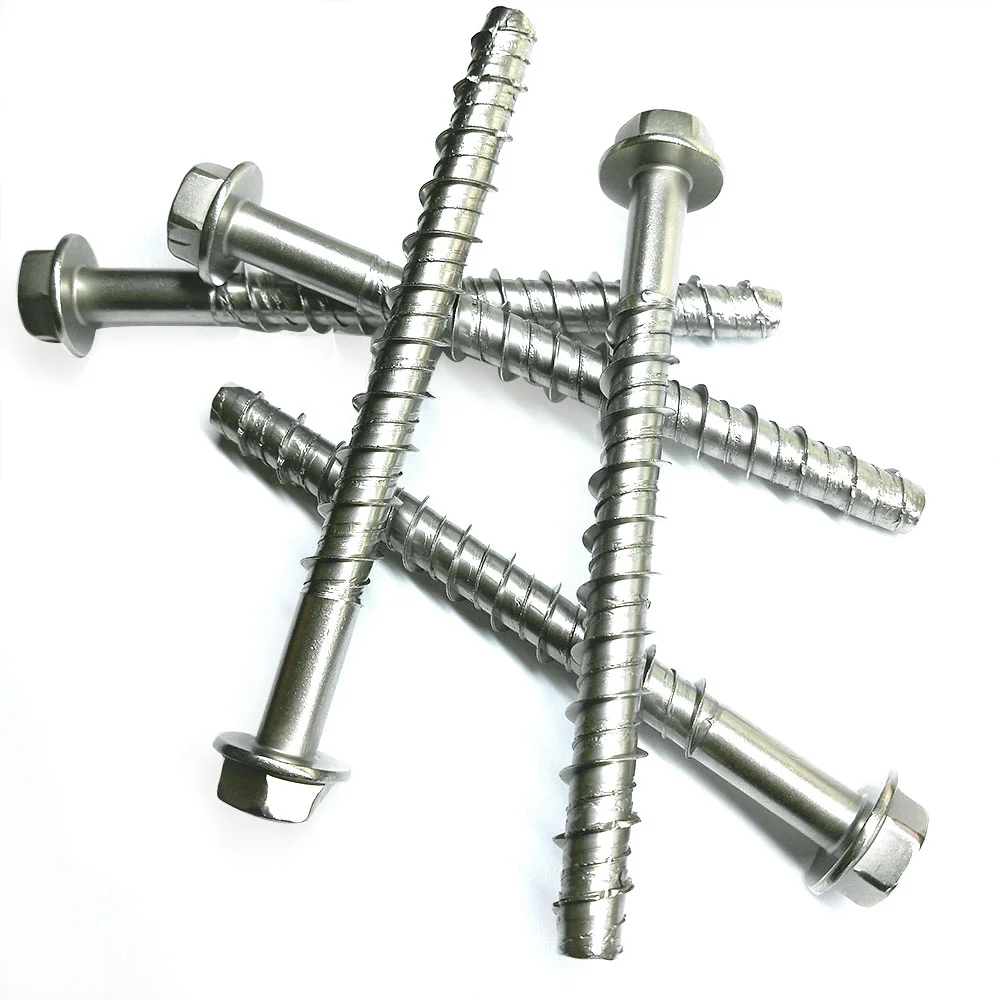 High strength Hexagon flange cement self cutting thread anchor bolt