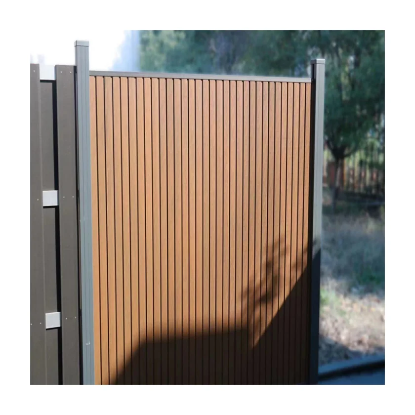 wood plastic composite wpc fence boards with trellis co-extrusion home garden fence panels better than vinyl pvc fence