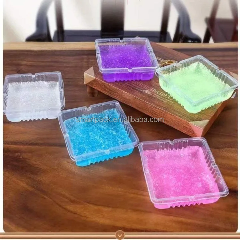 Wholesale flower shape PET plastic disposable cigarette ashtrays portable ashtrays beach ashtray