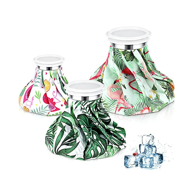 Printing 6 inch 7 inch plastic bag ice cube freezer bags medical Ice Pack Reusable Ice Bag for Injuries