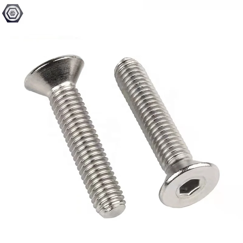 DIN7991 Flat Head Socket Screws and Stainless Steel 18-8 of Countersunk head screw