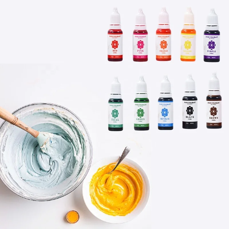 15 Colors food color gel & food color powder Available Cake Baking Tools Fondant Pigment Color For cake Decoration