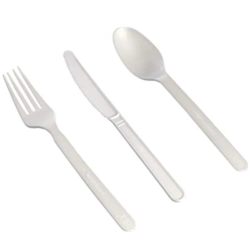 Biodisposable Custom Airline Pla Flateware Cutlery Sets Individually Packaging Tableware Pla Cutlery For Party