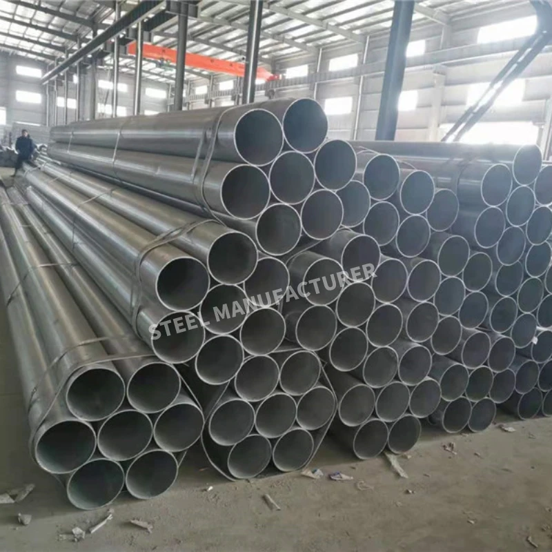 ASTM A53 Gi Welded ERW Pipes Mild Low Carbon Round Galvanized Steel Tubes for sale with CE ISO Certification