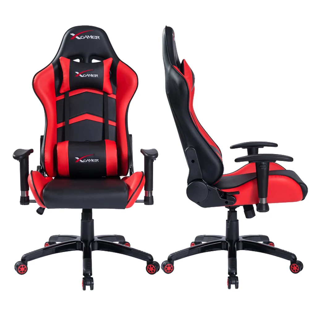 Silla de gaming colombia cheap racing style ergonomic chrome base red e-sport best gamer chair silla gamer