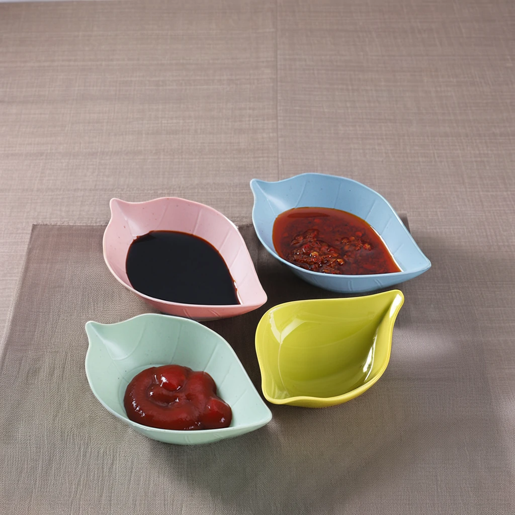 wheat straw Plate Seasoning Sauce Dish Snack Desser Plates Sushi Dishes Flavor Tray Kitchen Tableware