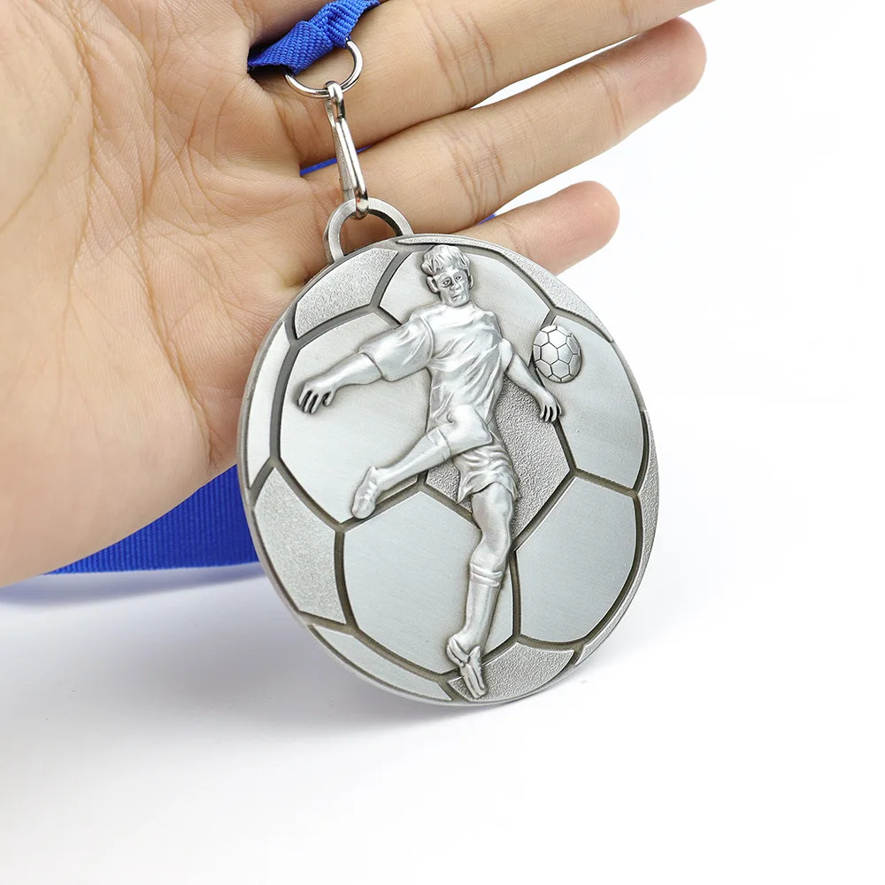 Custom Wholesale Sports Meeting Football Medals Promotion Souvenir American Football Games Metal School Medal Soccer Medals