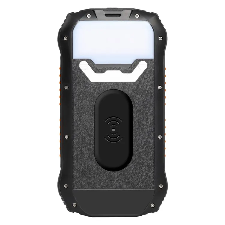 2023 New IP65 Waterproof Power Bank 20000mAh Wireless Dual USB Solar Power Bank