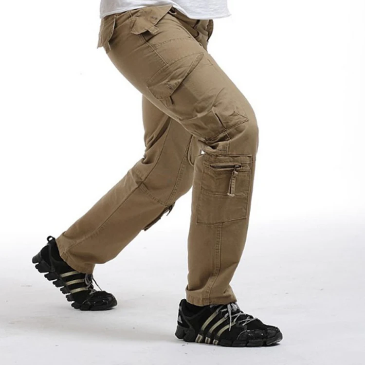 Комбинезон мужской тонкий, модные прямые свободные повседневные брюки с несколькими карманами, тактический, на лето
