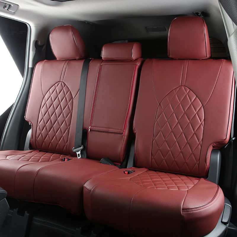 Wholesale special car seat cover durable waterproof leather seat cover suitable for 7-seater Toyota Crown Land Cruiser