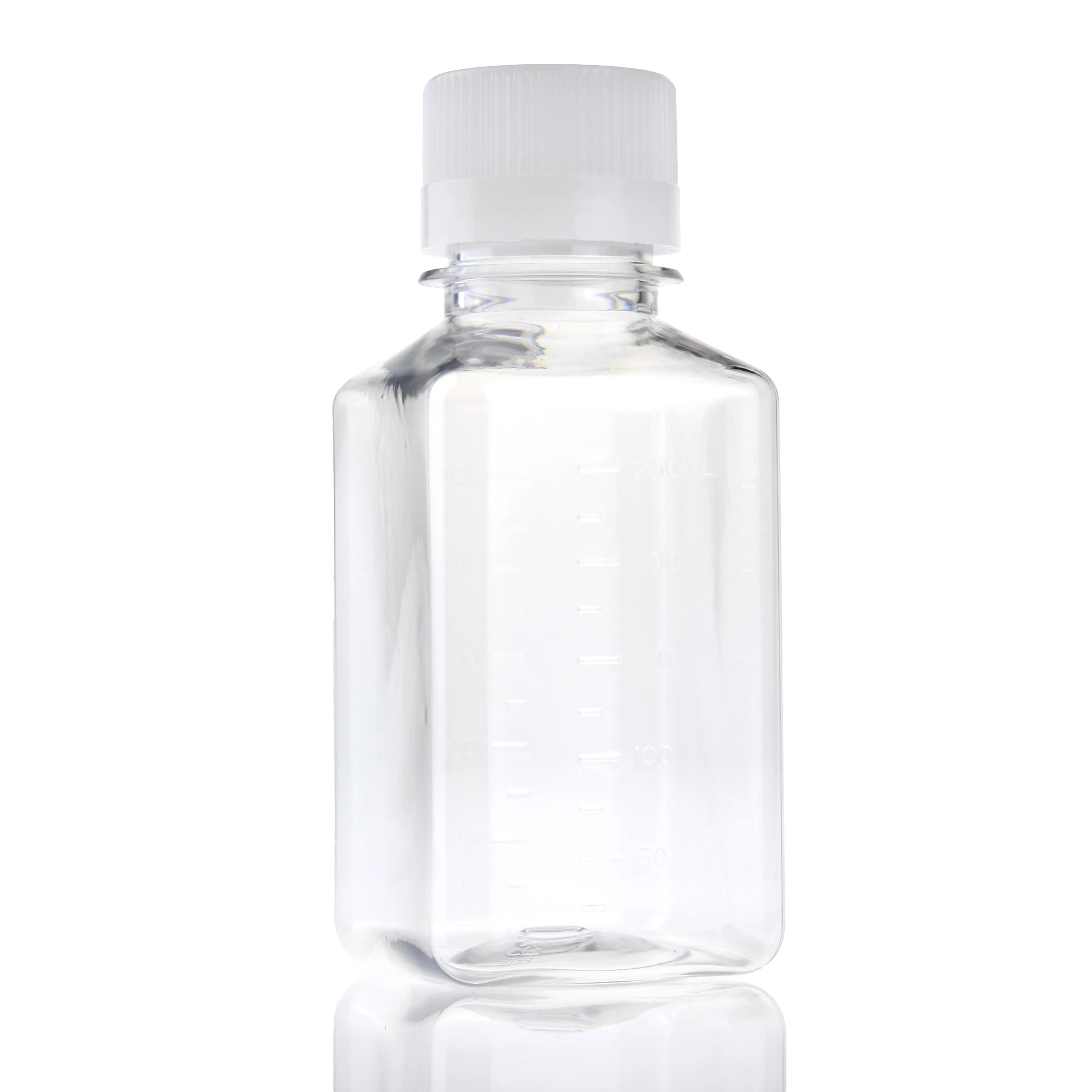 Intl Kang G0250 OEM Factory 25KGY Sterile PETG Media Bottles 250ml Lab Supplies plastic bottle no DNase, no RNase, No pyrogen