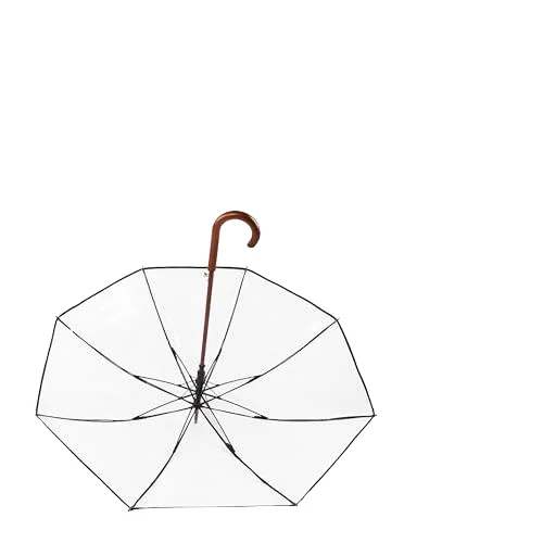 High quality Auto Open Nice Price Transparent Emergency Use One time umbrella Clear POE Umbrella Ladies Umbrella