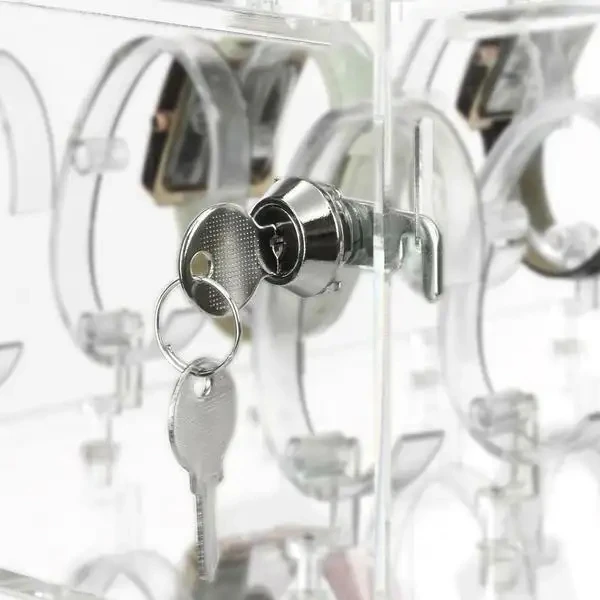 Factory custom Led rotating round cylinder acrylic watch display box shelf acrylic watch display showcase