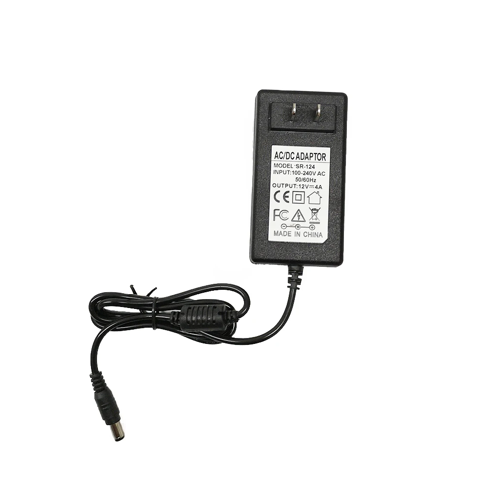 wall plug 12v ac dc 4a adapter 48w power supply