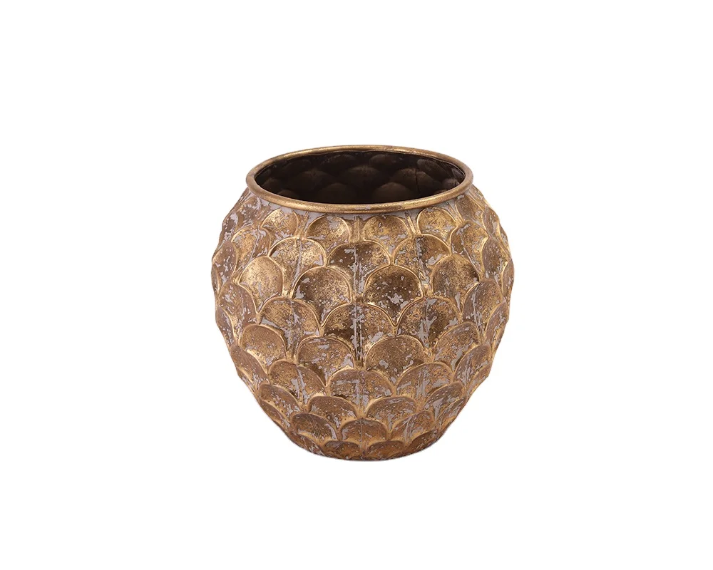 
Honghai hot-selling high-quality metal wrought iron flower decorative vases home decoration classical art vases 