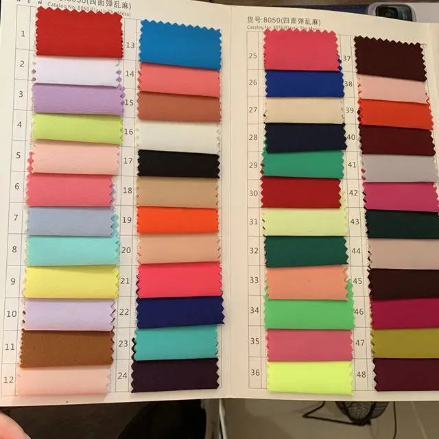 Горячая Распродажа 50D 120g 4 way stretch шифоновое платье ткань