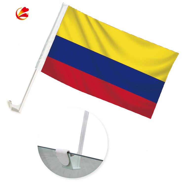 Two layer Sided Printing 30x45cm Australian Car Flag with 44cm Plastic Pole Wholesale Australia Polyester Car Flag