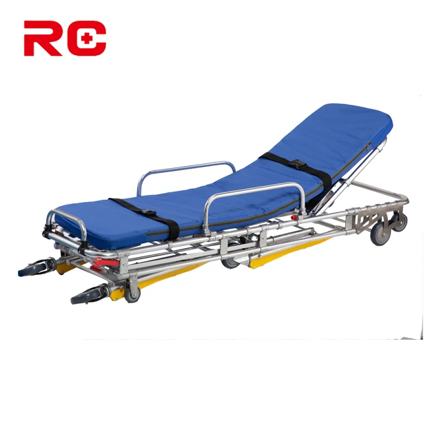 RC-A2 Collapsible Medical Equipment Rescue Stretcher Fist Aid Aluminum Hospital Bed Stretcher For Ambulance Car