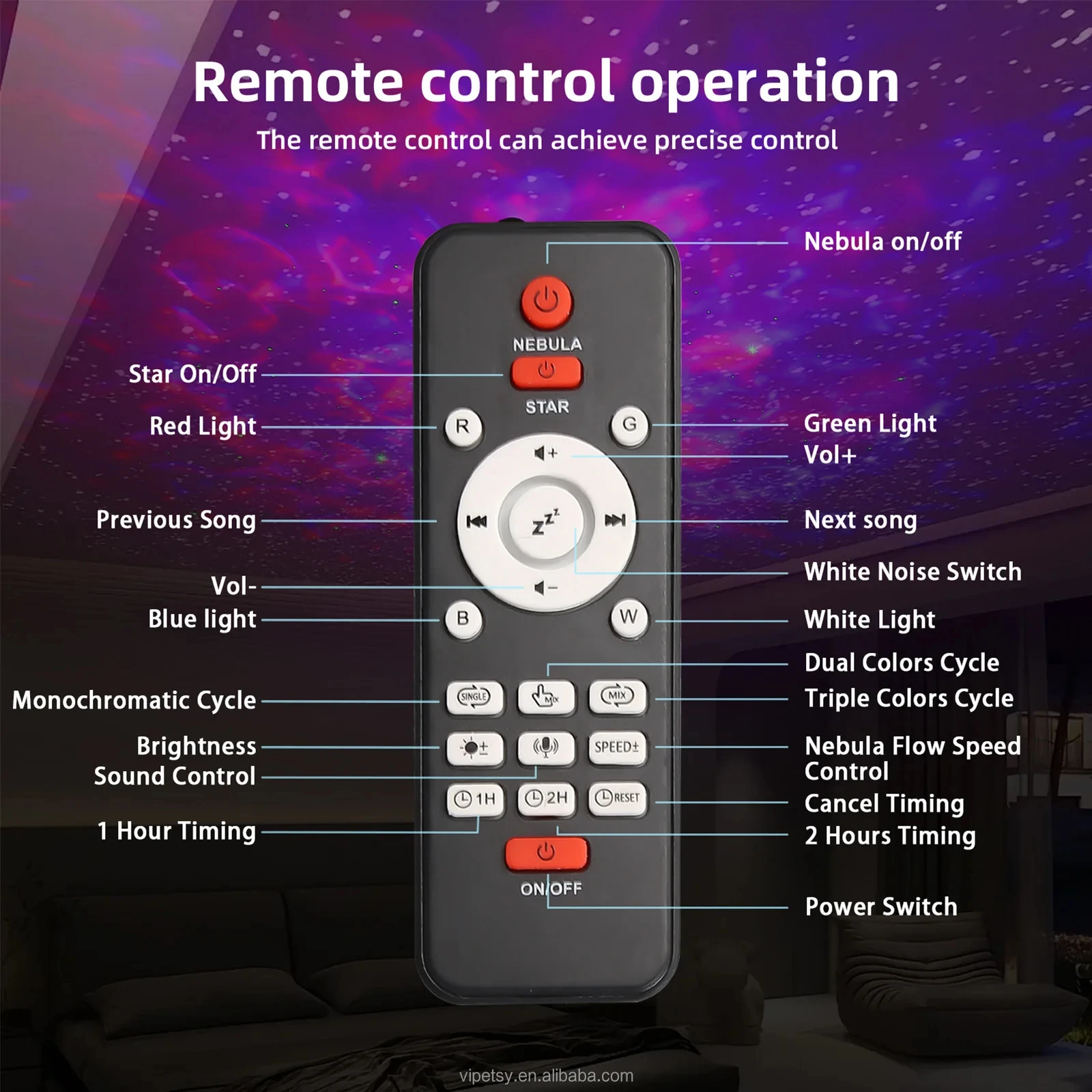 Bedroom desktop speaker ambiance nightlight Creative Gift Music Crackle Nebula decorated kids ambiance nightlight