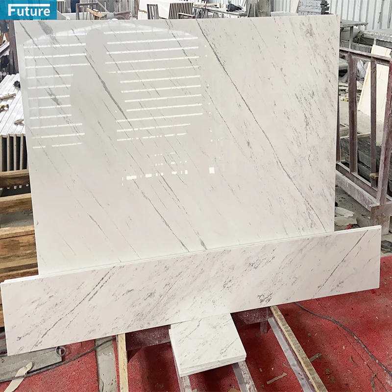 100% Natural Yugoslavia White Marble Cut to Size Slab for Wall Panel Floor Tiles Home Furniture Marble Wash Basin Vanity Top