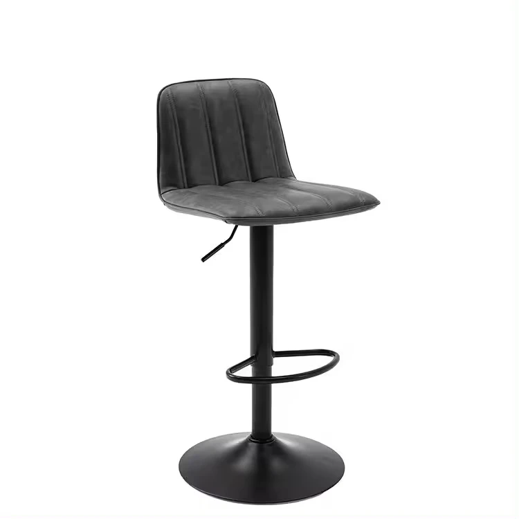 Wholesale Nordic Swivel Counter Height Adjustable Leather Bar Stool Chairs