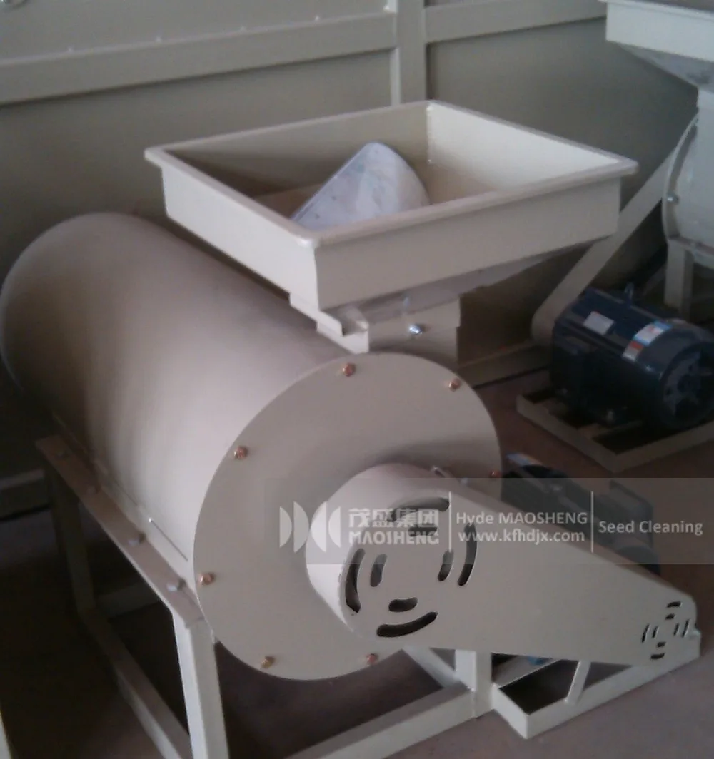 Wheat awner husker sheller de-bearder machine